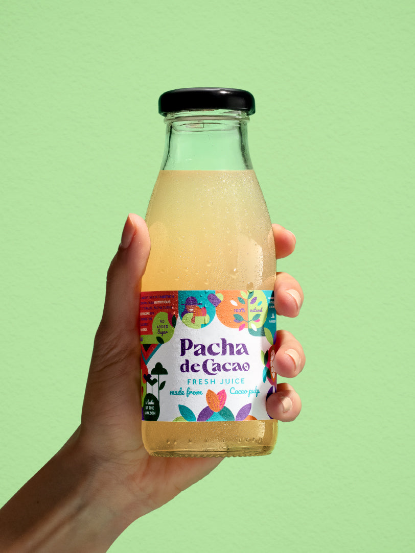 Pacha de cacao. Zumo de la pulpa de cacao, 250 ml