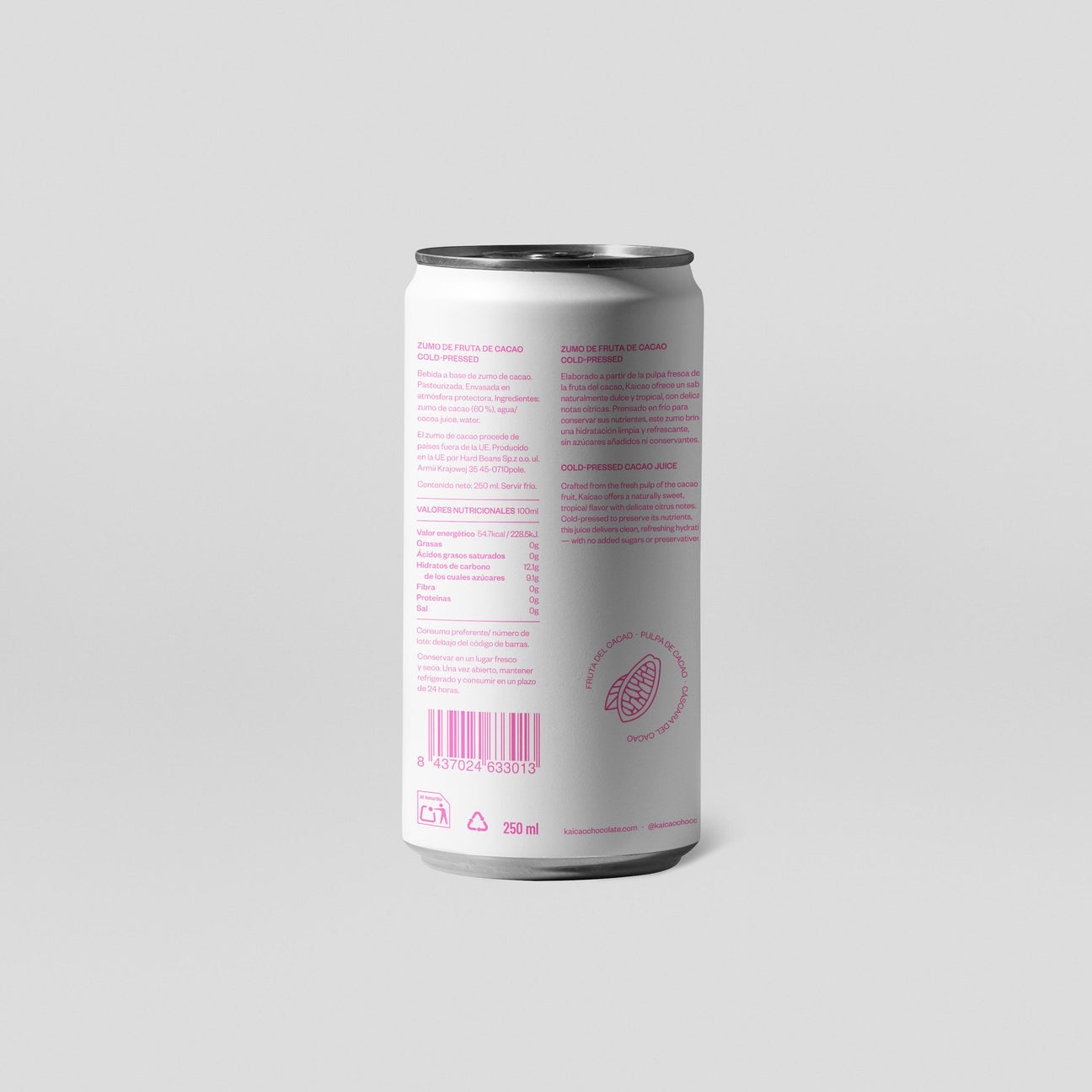 Atgaivinančios kakavos vaisiaus sultys, 250 ml