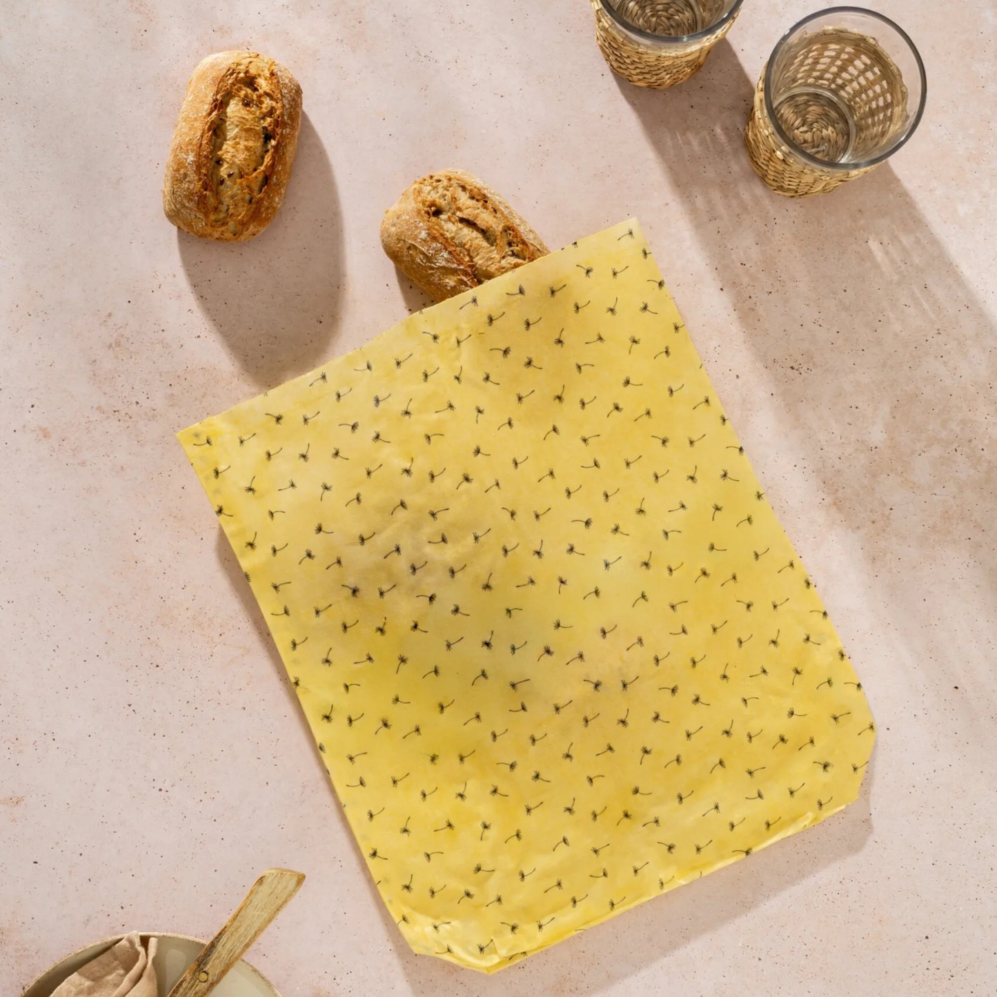 Bolsa para pan de cera de abeja
