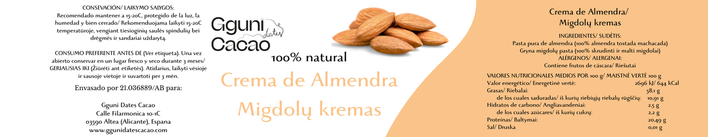 Migdolų kremas, 100 g