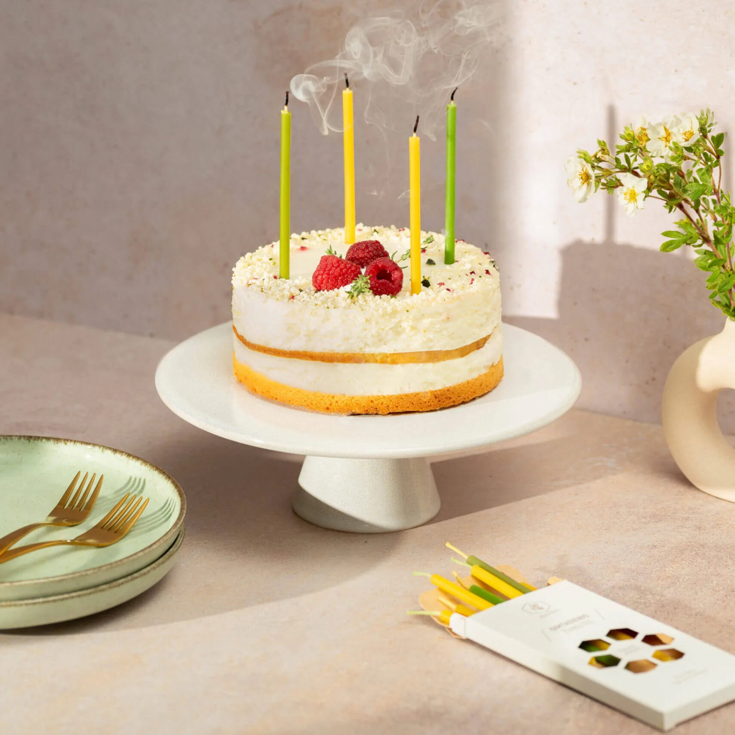 Velitas de cumpleaños (2 colores)