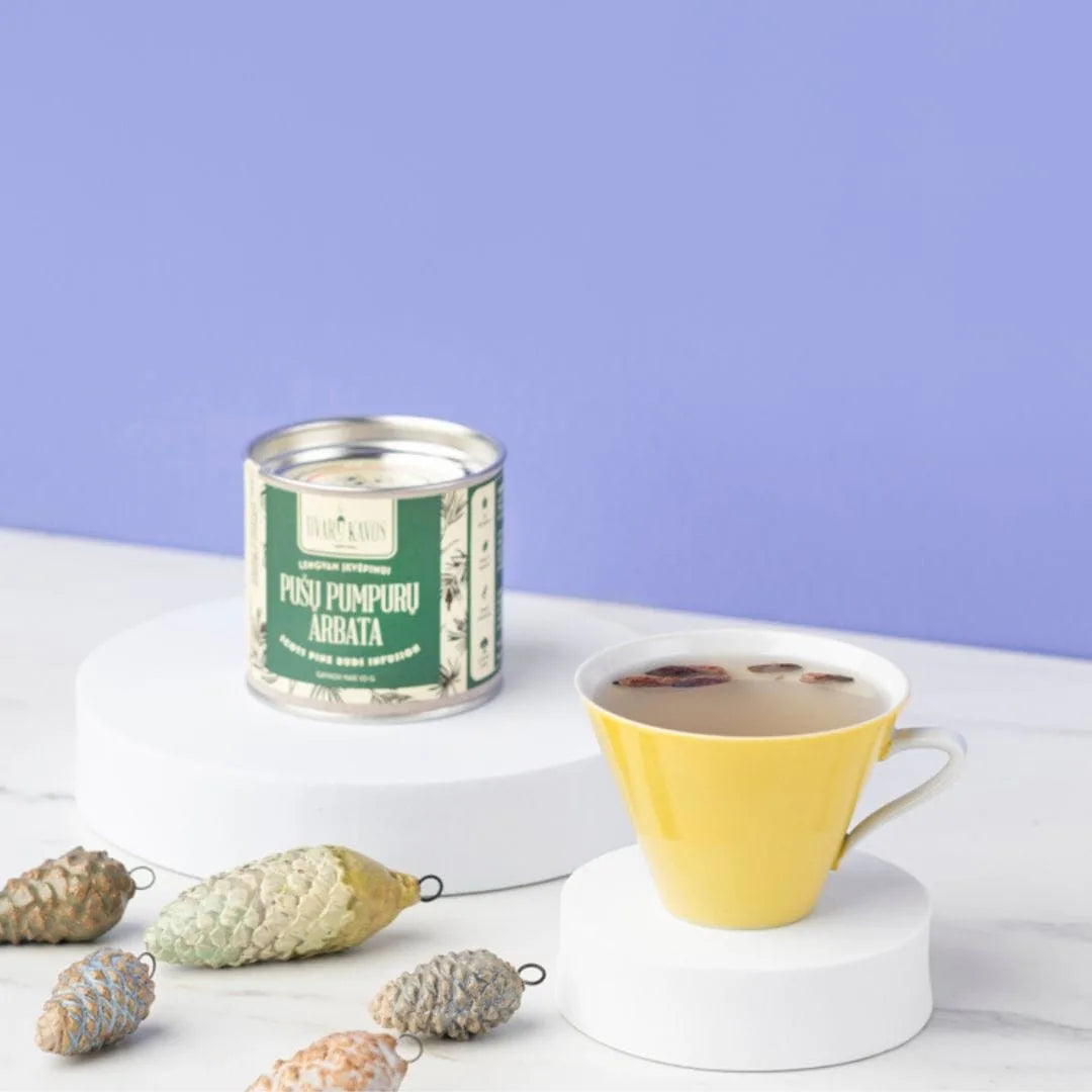 Pine bud tea