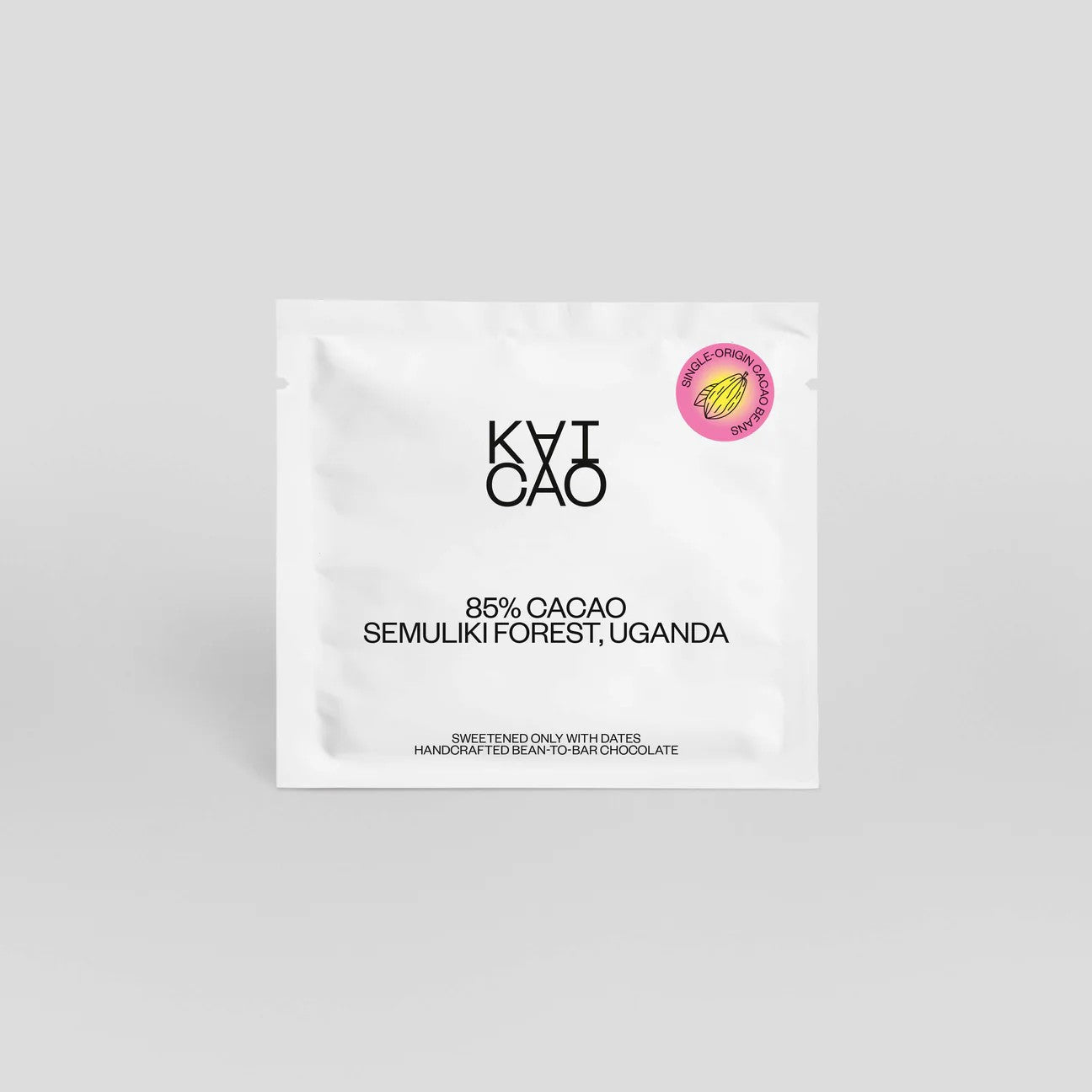 Chocolate negro 85% Semuliki Forest, Uganda, endulzado con dátiles