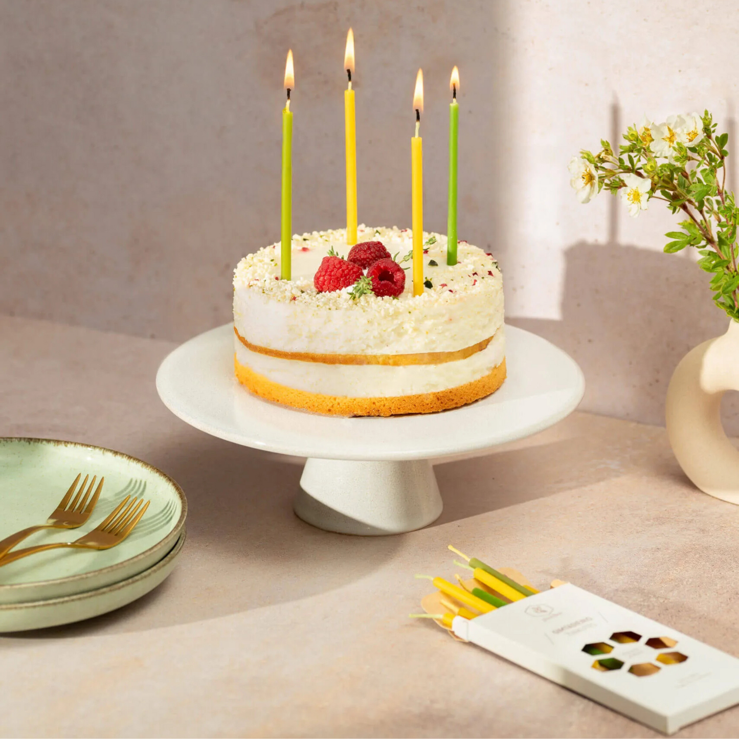 Velitas de cumpleaños (2 colores)
