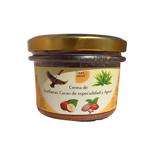 Crema de Avellanas con Cacao Especial y sirope de agave, 180 g
