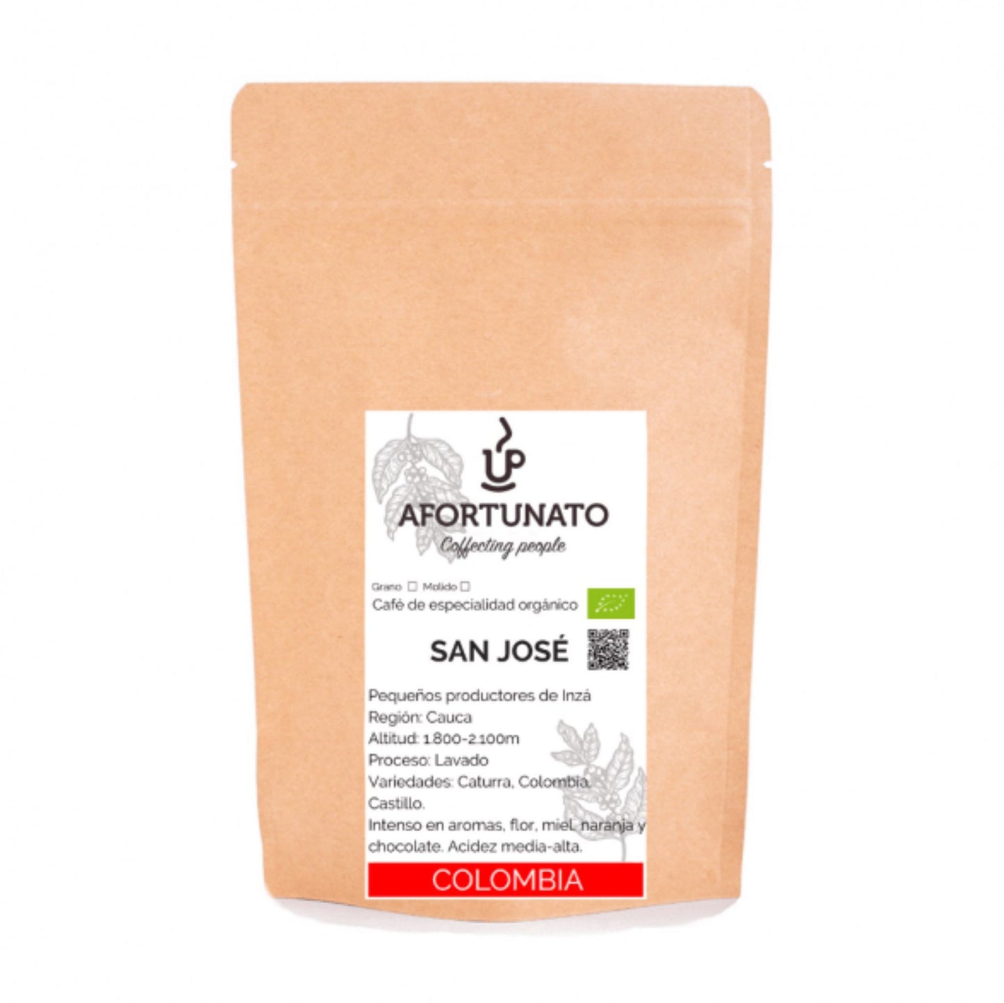 Organic Coffee SAN JOSE, Columbia, 250 g. High quality speciality coffee